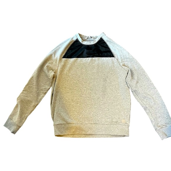 Calvin Klein Gray Women’s Performance Workout Fitness Sweatshirt Large Mesh - Picture 1 of 7